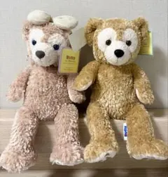 【タグ付き】ダッフィー、シェリーメイ ぬいぐるみセット