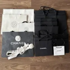 CHANEL ショッパー ショップ袋 カメリア リボン 16枚セット まとめ売り