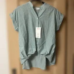 新品 SEASON REASON ソタックスキッパーシャツ LL 中緑