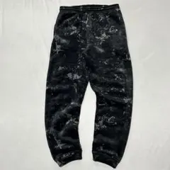 00s ベロア スウェット ワイド イージーパンツ ブリーチ お兄系 y2k