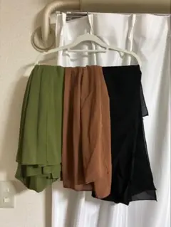 スカーフ　シフォン 3色セット