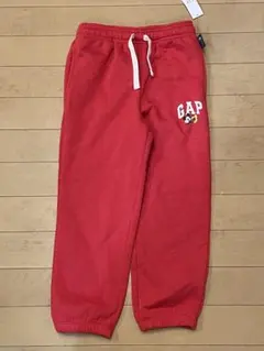 【未使用】GAPkids ミッキー　裏フリースズボン　赤　レッド　ディズニー　S