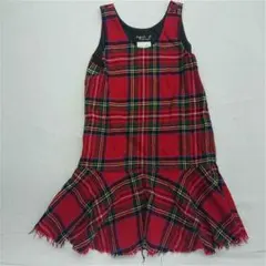 ★ agnès b. ENFANT チェック柄ワンピース レッド系 キッズ