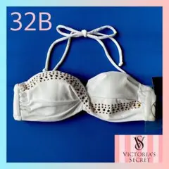 レア 新品 ヴィクトリアシークレット レディース 水着 トップ 白 32Bのサムネイル