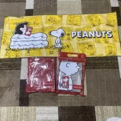 PEANUTS スヌーピー フェイスタオル　2枚セット