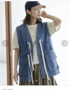 デニムベスト ニコアンド　nikoand