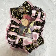 トレカケース硬質ケースデコ 痛ロゼットトレカケースB8 黒 ピンク 金