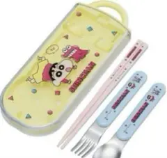 クレヨンしんちゃん☆スライド式 トリオセット スプーン 箸 フォーク