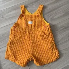 OshKosh Baby オレンジ ストライプ オーバーオール 80
