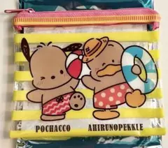 スシロー はぴだんぶい クリアポーチ ポチャッコ ペックル