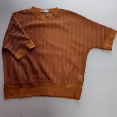 Golden Bear 半袖ニット M オレンジ