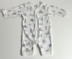 プチバトー　長袖ロンパース パリ柄 60cm 3m