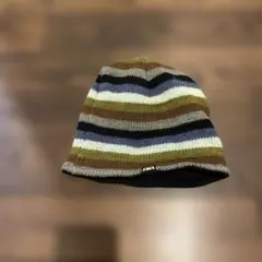 マルチカラー ボーダー ニット帽 ビーニー