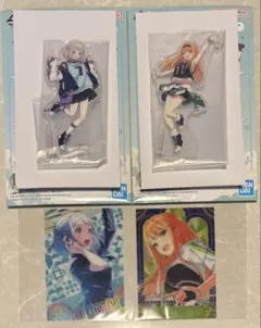 学マス 葛城リーリヤ 紫雲清夏　アクスタ　クリアカード