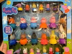 Peppa pig ペッパピッグ おもちゃ フィギュア25体 箱付き