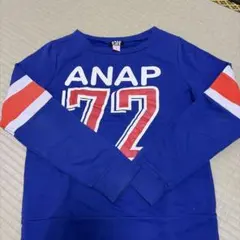 ANAP GIRL ロゴプリント トレーナー ブルーのサムネイル