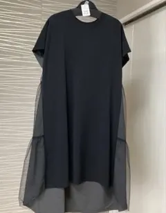 未使用　黒　チュール　ワンピース　ヤマダヤ　スコットクラブ　定価22000