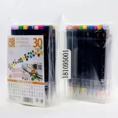 単品 1ケース あかしや 筆ペン 水彩毛筆 彩 30色セット CA200 30V