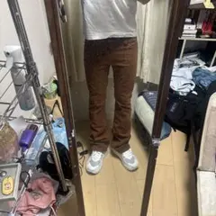 SWAG‼️フレアパンツ　ベロア生地　brrrsos flexwitme mnmlのサムネイル