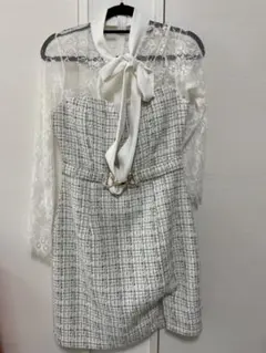 Tika ティカ ツイードレースキャバドレス