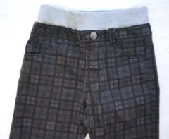 トップバリュ　チェック柄　長ズボン　ロングパンツ　ボトムス　120cm