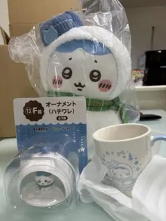 エニマイくじ ちいかわ ハチワレセット ぬいぐるみ オーナメント マグカップ