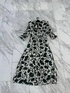 SNIDEL フラワープリント マキシワンピース