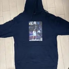 XLARGE フォトプリント プルオーバーパーカー ネイビー - メルカリ