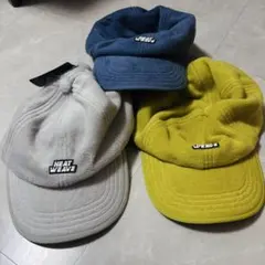 HEAT WEAVE フリースキャップ 3点セット