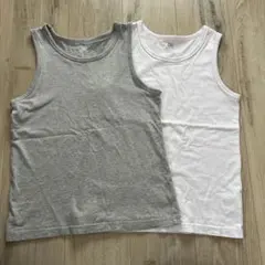 キッズ　無地　タンクトップ　２枚　150