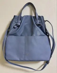 PELLE BORSA 2WAYバッグ ブルー
