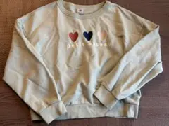 PETIT BATEAU ハート柄 トレーナー ライトグリーン140-150のサムネイル