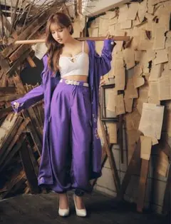sugar 特攻服コスプレセット　パープル紫色 Lサイズのサムネイル