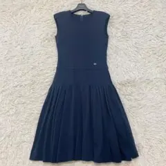 【美品】フォクシー ニットワンピース ダブルタック ミッドナイト 定価8万 人気