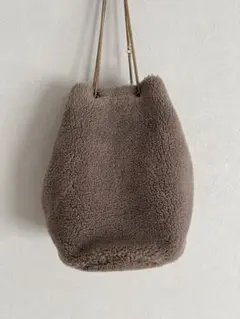 Odette e Odile ボアバッグ　ゴールドチェーン