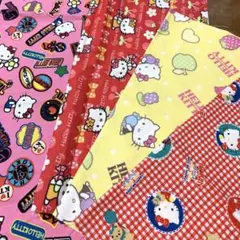 ハローキティ　はぎれ　当時物 ハローキティ - 【レトロ】ハローキティ はぎれ サンリオ 1989年