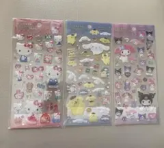 3枚セット　クリアキャンディシール　サンリオ