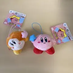 星のカービィ おそろい ポーズな マスコット ぬいぐるみ ワドルディ 、カービィ