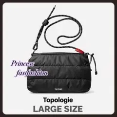 Topologie ボトルサコッシュ　ラージ　ブラック　正規品　ストラップ付き topologie❤️ブラック ボトルサコッシュ＆ストラップ付き／ラージ