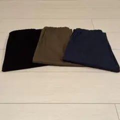 長ズボン 3色セット 黒・オリーブ・ネイビーのサムネイル
