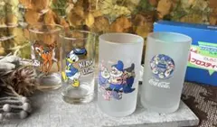 新品 未使用 ディズニー グラス セット ドナルド バンビ 7人の小人