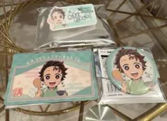 きめつ食堂 ショップカード ネームプレート 缶バッジ ３点セット 竈門炭治郎