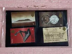 ピトケイン諸島 記念切手 4種セット 1969年　ヴィンテージのサムネイル