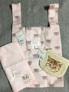 新品 ポール＆ジョー 猫 ヌネット猫エコバッグ ポーチ タオル