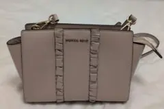 マイケルコース フリルデザイン ショルダーバッグ レザー