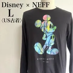 ディズニー ネフ コラボ　ミッキーマウス ビッグプリント ロンT 一点物