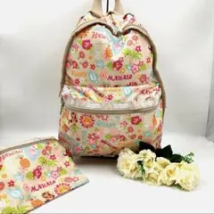 LeSportsac レスポートハワイ限定 ALOHA柄 ポーチ付