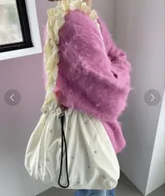 【ローリーズファーム】スタッズフリルトート