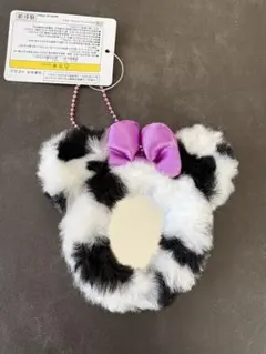 ミニー ミラー キーホルダー ヒョウ柄　豹柄