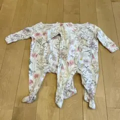 next 花柄ロンパース 3-6ヶ月用　2枚セット　双子